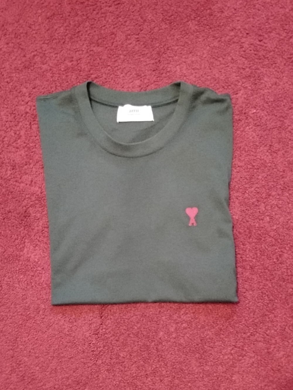 Ami Alexandre Mattiussi Green Crewneck T shirt with Tag